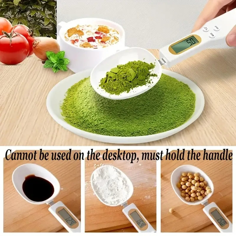 500g 0.1g LCD Electronic Kitchen Scale Digital Food Measuring Flour Spoon Digital Spoon Mini Kitchen Tool for Milk Coffee