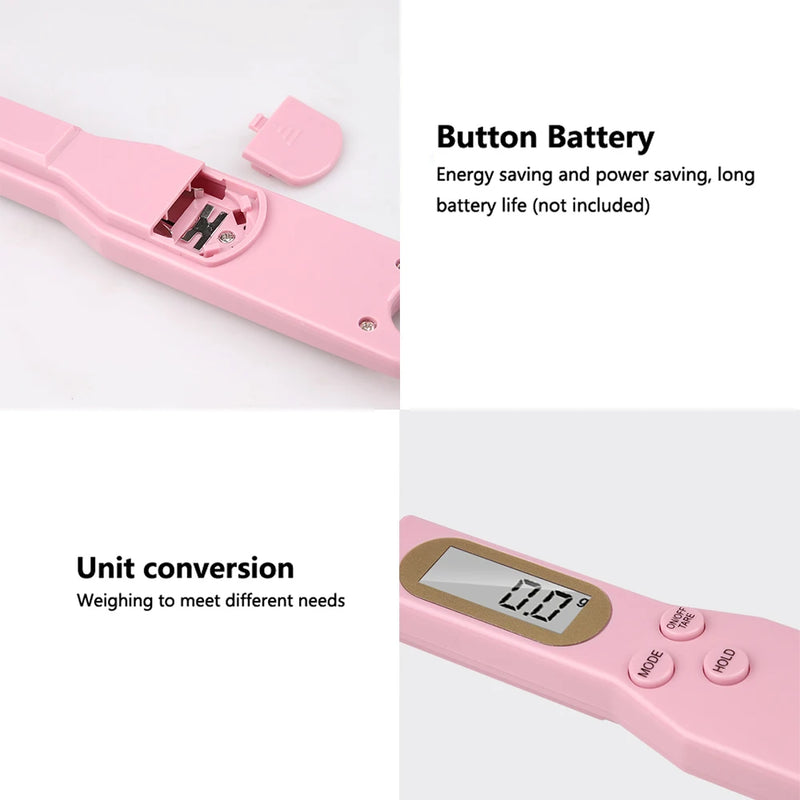 500g 0.1g LCD Electronic Kitchen Scale Digital Food Measuring Flour Spoon Digital Spoon Mini Kitchen Tool for Milk Coffee